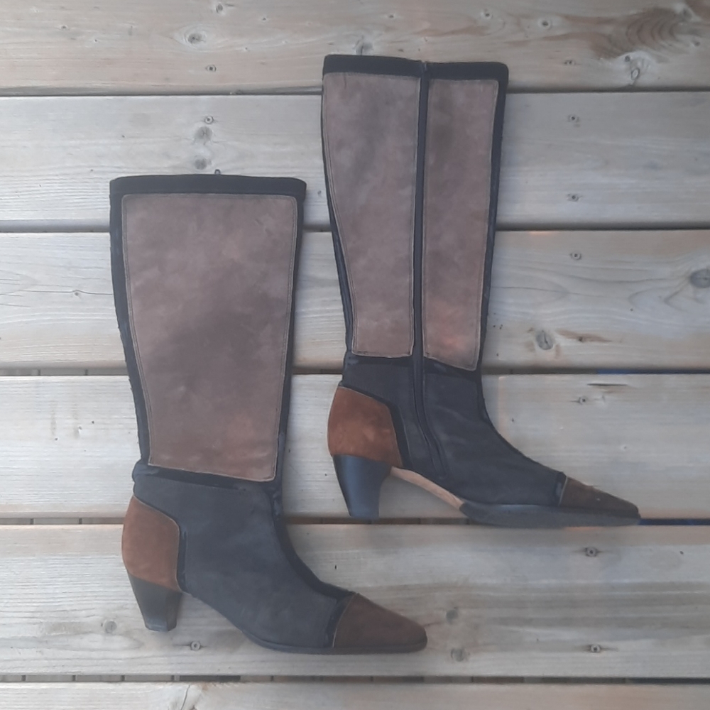 Leather boots